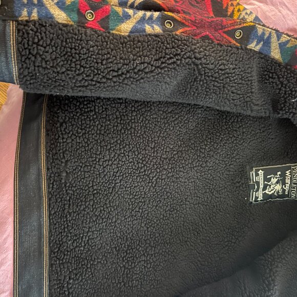 Pendleton X Wrangler Wool and Denim Jacket Size Medium - Picture 14 of 16